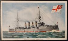 Postcard English Armored Cruiser Ship HAMPSHIRE British Navy Prudential Insuranc picture