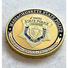 MASSACHUSETTS MA MASS STATE POLICE Officer Trooper Challenge Coin picture