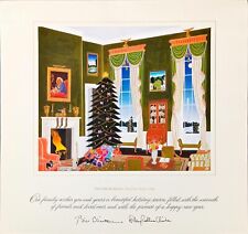 Bill Hillary Clinton Executive Whitehouse Christmas Card 1996 w Seal Envelope picture
