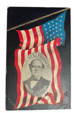 1908 WILLIAM J BRYAN OUR NEXT PRESIDENT American Flag Political Postcard A7 picture