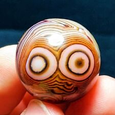 TOP 28G Natural Polished Silk Banded Agate Sphere ball Crystal Madagascar  L1180 picture