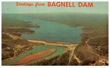 AERIAL VIEW OF BAGNELL DAM & LAKE OF OZARKS.VTG POSTCARD*A7 picture