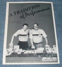 1993 Melling Performance Parts Vintage Ad with Bill Elliott and Benny Parsons picture