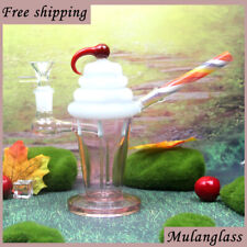 Cute Cherry Sundae Glass Water Pipe Hookah Glass Pipe Bong Ice Cream Pink Girly picture