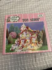 1996 Cottontale Cottages Porcelain Toy Shop Easter Bunny Lighted House picture