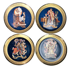 4 Royal Cornwall Leyendecker Collector Plates COA Renaissance Love Knight picture