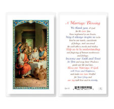 A Marriage Blessing Wedding at Cana Laminated Holy Prayer Card  picture