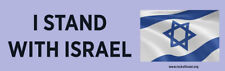 Bumper Sticker.   **I stand with Israel**  Jewish, Christian, Messianic, Yeshua picture