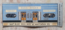 VINTAGE MATCHBOOK COVER BLUE HILLS RESTAURANT COCKTAIL LOUNGE BOSTON, MASS. picture
