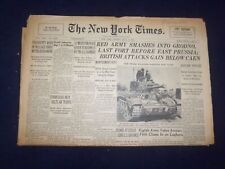1944 JULY 17 NEW YORK TIMES - RED ARMY SMASHES INTO GRODNO - NP 6593 picture