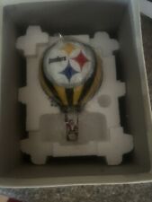 2003 Danbury Mint Pittsburgh Steelers Hot Air Balloon Ornament New In Box picture