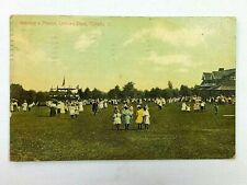 Vintage Postcard 1910 Having a Picnic Ottowa Park Toledo OH Ohio Family Gatherin picture