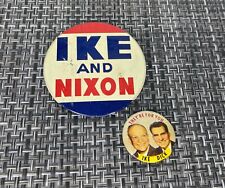 Vintage 1956 Political Button Ike & Dick They're For You + 3