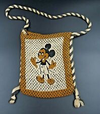 Vintage 1960's or 1970's Handmade Mickey Mouse Handbag Purse Shoulder Bag picture