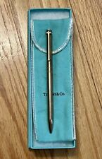 Classic Vintage Sterling Silver Tiffany New York 'T' Clip Ball Point Pen W Box picture