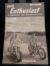 Vintage Feburary 1956 ENTHUSIAST Harley Davidson Motorcycle Magazine picture