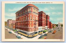 Norfolk VA Virginia Postcard Monticello Hotel and The Famous Old Court House picture