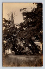 RPPC Unknown Road Church View Real Photo Postcard picture