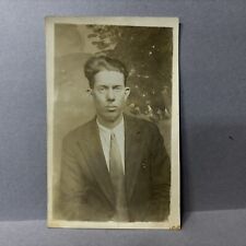Postcard RPPC Man In Suit And Tie Business Professional Early 1900s picture