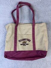 Yellowstone National Park 2007 Zip Up Tote Shoulder Bag Embroidered 17