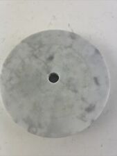 Vintage Catco 5'' White Italian Marble Lamp Base Parts picture