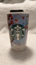 Starbucks Watercolor World Map 12oz Ceramic Travel Mug 2015 Artist Shelby Kregel picture