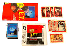 1982 TOPPS E.T. Extra-Terrestrial Cards Set/9 STICKERS-36 WRAPPERS-Collapsed Box picture
