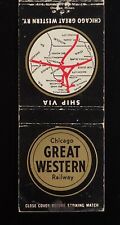 1950s RAILROAD Ship via Chicago Great Western Railway Map Waterloo Oelwein IA MB picture