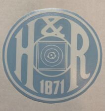 H&R Logo Die Cut Vinyl Sticker Patriotic Gun USA America Marines Army picture