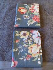 Vintage Ralph Lauren Kimberly Pair Pillowcases Standard  ?NWOT Blue Gray Floral picture