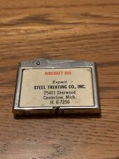 Vintage Rare - Steel Treating Co. Centerline Michigan Lighter  picture