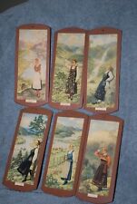 vintage Norway region plaques girls in traditional garb picture