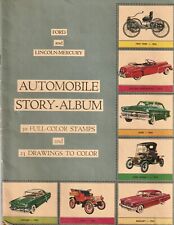 Vintage 1952 Ford and Lincoln Mercury Automobile Story Sticker Album Book picture