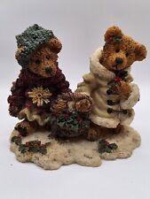 Vintage Boys Bears Figurine Edmund & Bailey Gathering Holly 1994 Numbered. Good picture
