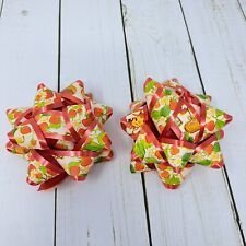2 Vintage Strawberry Shortcake Bows for Gift Wrapping Decorative Present Bow picture