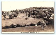 RPPC HAMILTON, NY New York ~ COLGATE UNIVERSITY  - Colgate Hill c1920s Postcard picture