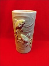 Vintage Royal Copley Raised Koi Fish Vase MCM 8.25”  picture