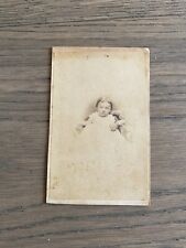 Antique c1860s CDV of Child from York, Pa with 3 cent Tax Stamp picture