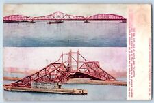 Superior Wisconsin WI Postcard Draw Span Interstate Bridge c1908 Vintage Antique picture