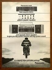 1985 Panasonic RX-CW50 Cassette Recorder Vintage Print Ad/Poster 80s Art Décor  picture