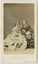 1860-70 CDV. Actresses Rose Deschamps and Lise Tautin (Louise Vaissière). picture