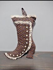 Vintage Handmade Tall Shoe Pin Cushion picture