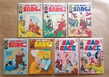 Lot of 7 Sad Sack and the Sarge Harvey Comics # 33, 35, 37, 40, 42, 190, 194 VF picture