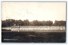 c1910's Review Marching West Point Military Academy NY RPPC Photo Postcard picture