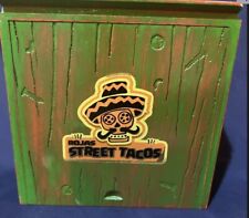 Rojas Street Tacos Toro Empty Wooden Cigar Box 7x7x2 - Great Condition Empty picture
