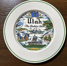 Utah The Bee Hive Stare 9.5 Antique State Plate  picture