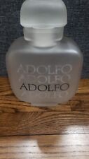 Vintage Empty Frosted Adolfo Perfume Display Bottle Store Marketing, 9” picture