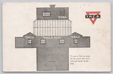 Postcard YMCA Cut Out Camping Hut Vintage Unposted picture