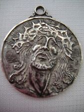 Vintage Sterling Silver Chapel Jesus Christ Crown of Thorns Medal / Pendant picture