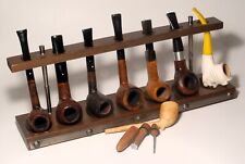 Lot of 8 Estate Pipes - 3X Dunhill w/ Rack & Tamper picture